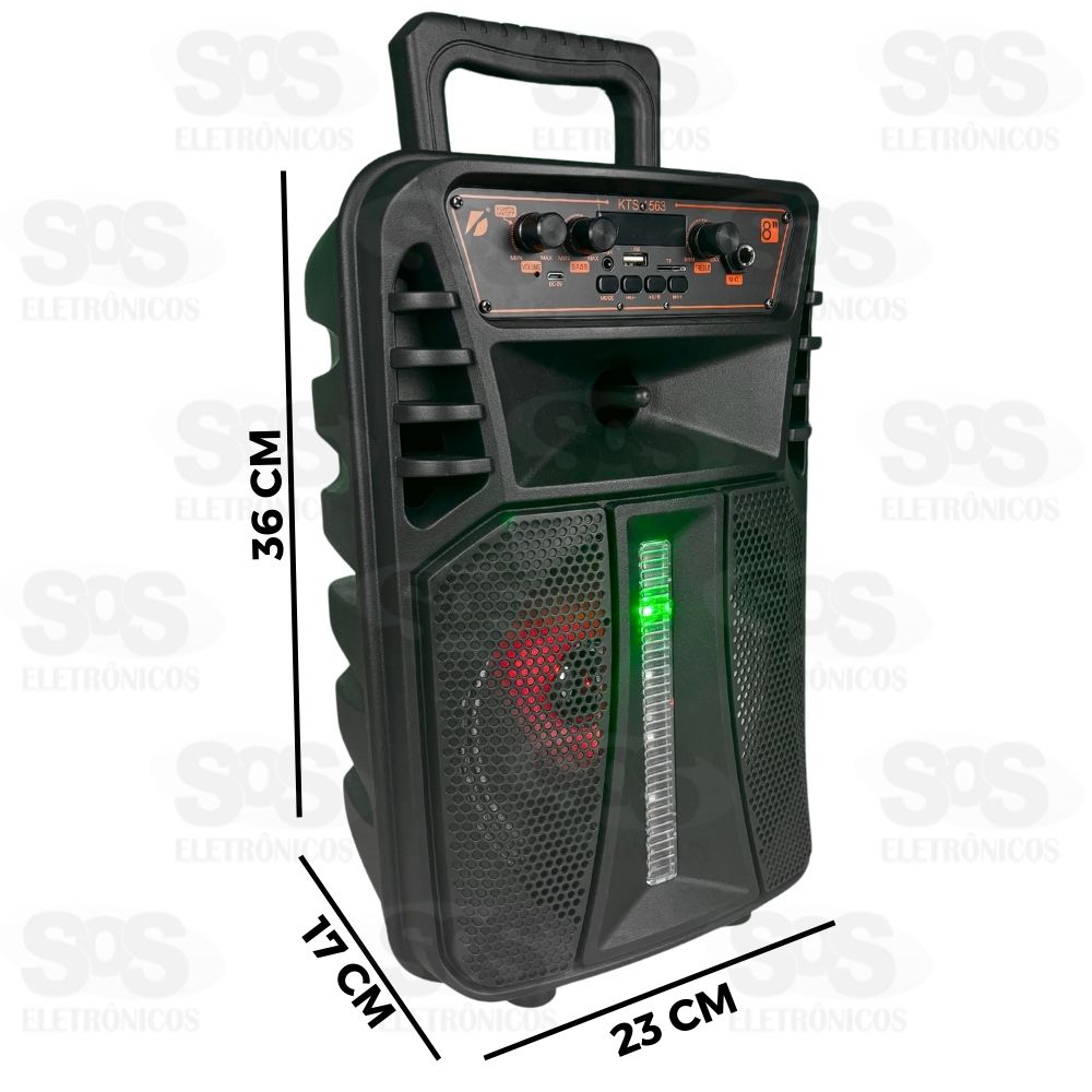 Caixa De Som 30W TWS Grave e Agudo Com Microfone KTS-1563