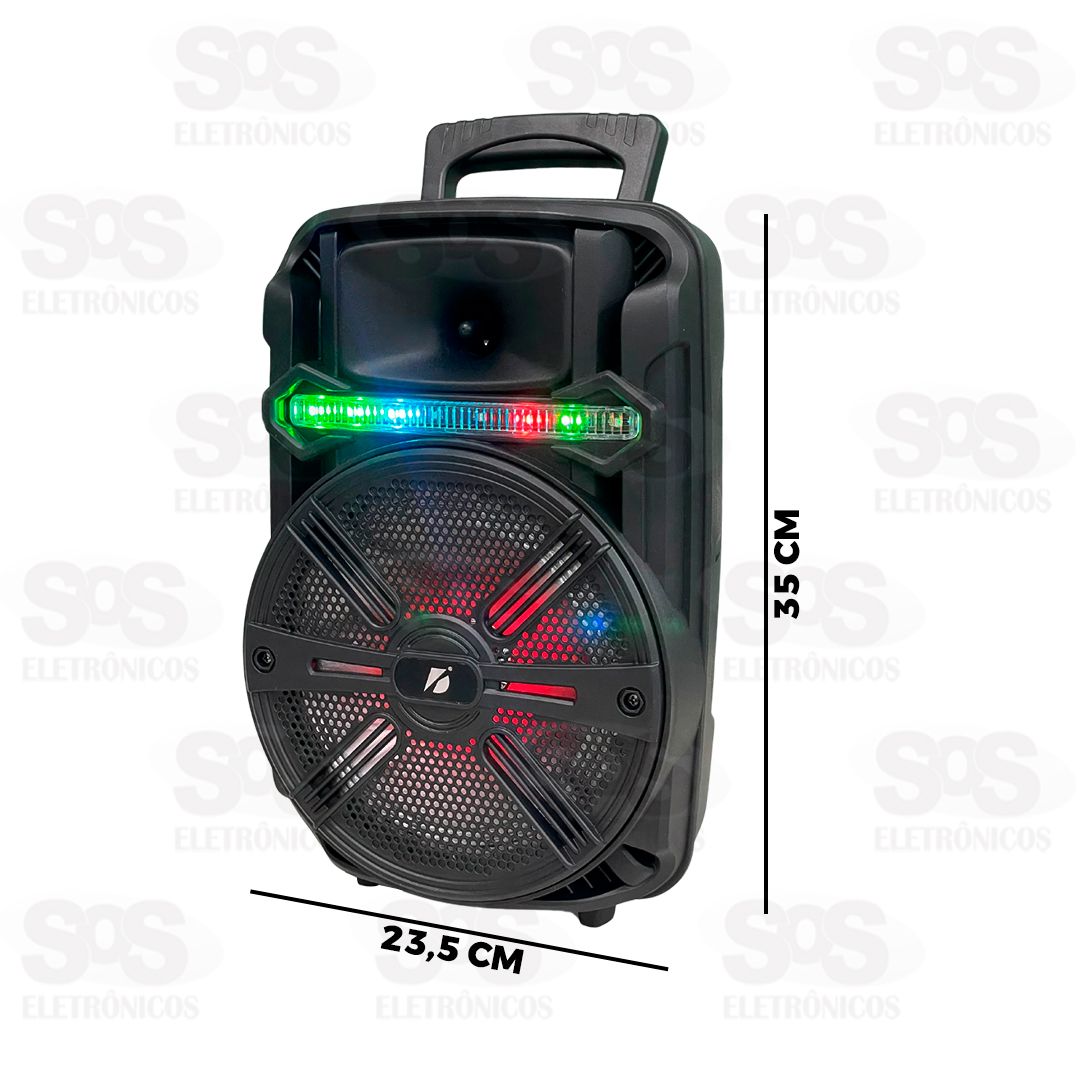 Caixa De Som 30W Com Microfone e Controle KTS-1176