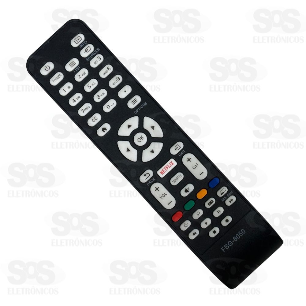 Controle Remoto AOC Tecla Netflix Maxx 8050 FBG-8050