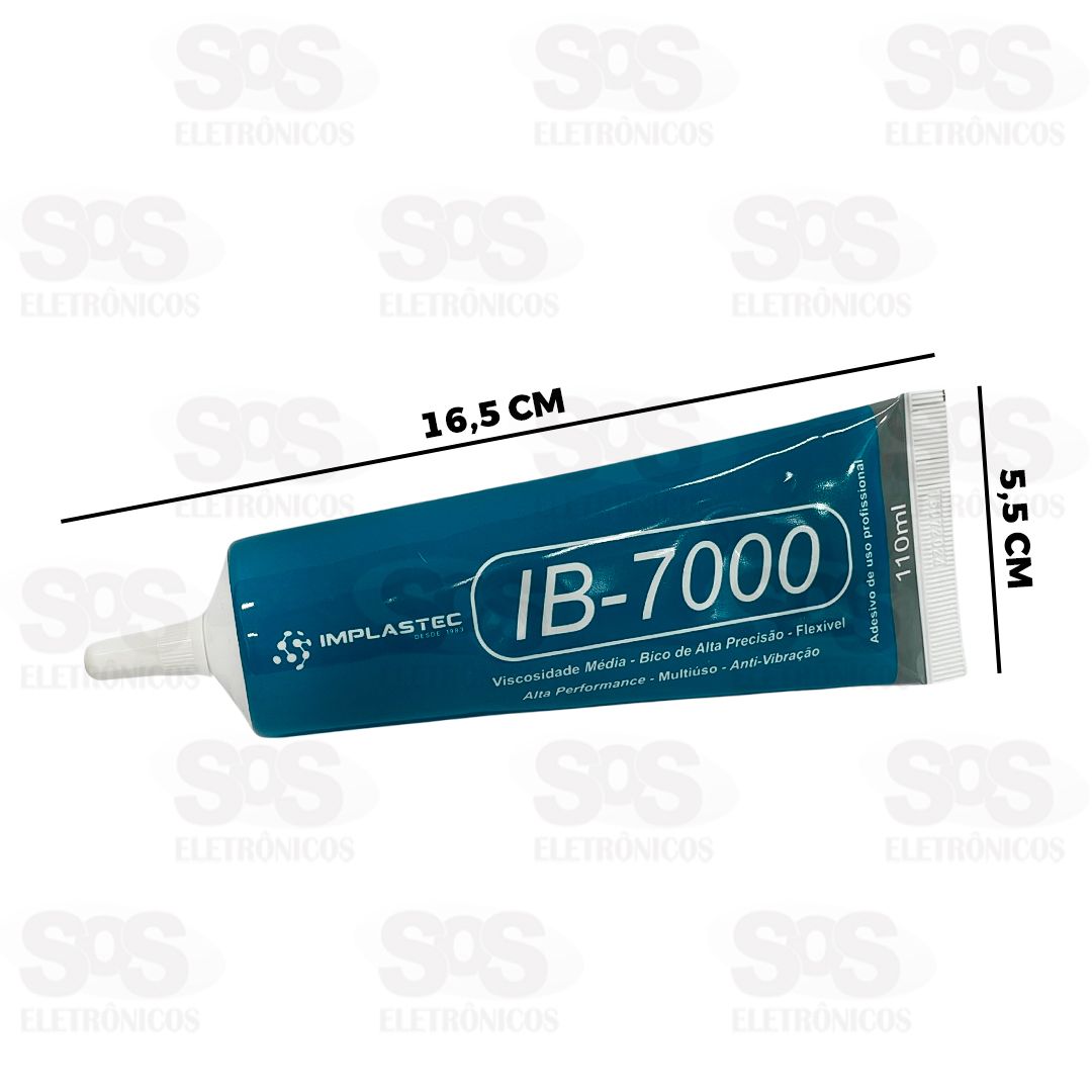 Super Cola Para Telas 110ML Transparente Implastec IB-7000