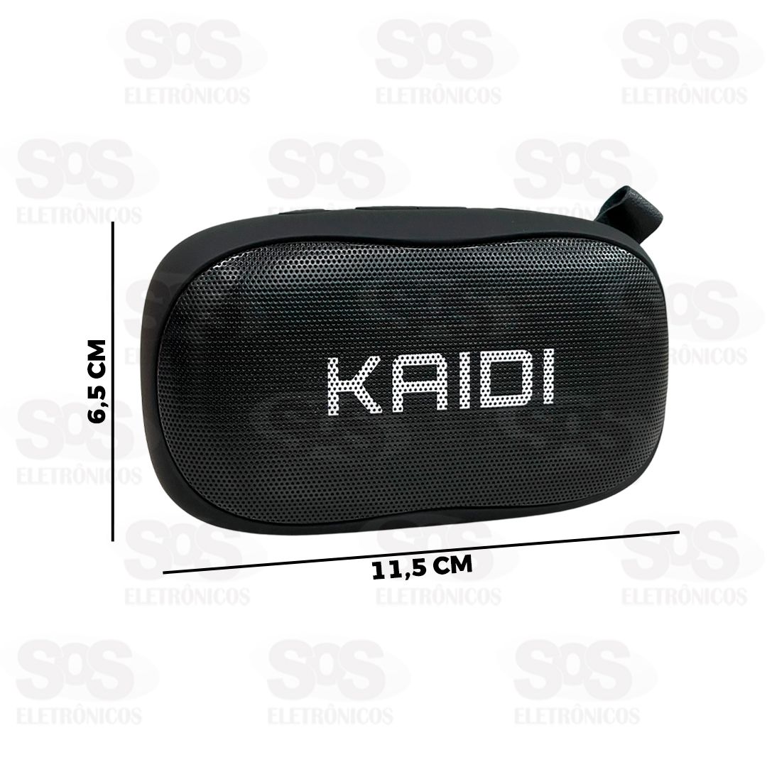 Caixa De Som 6W Bluetooth/FM/TF Kaidi KD-811