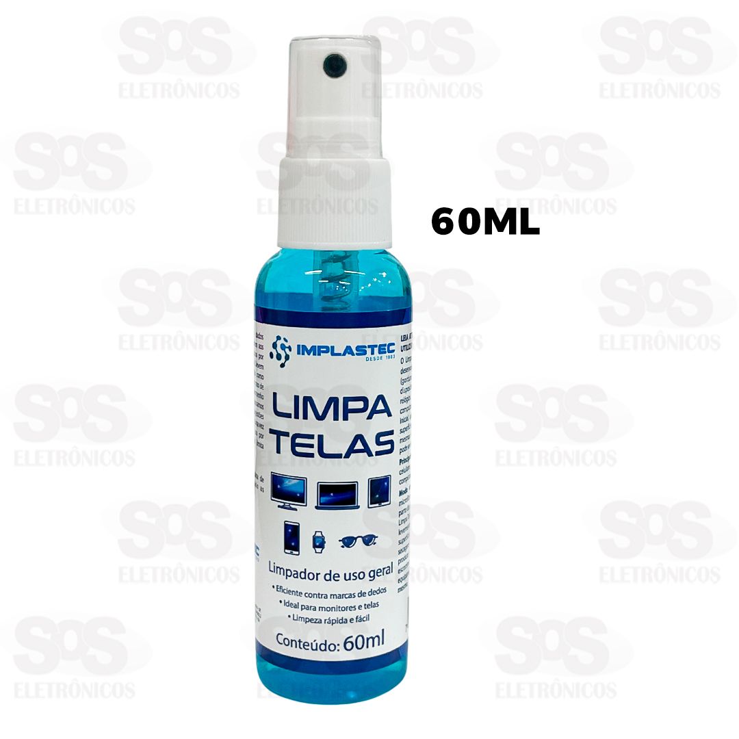 Limpa Tela Spray 60ML Implastec