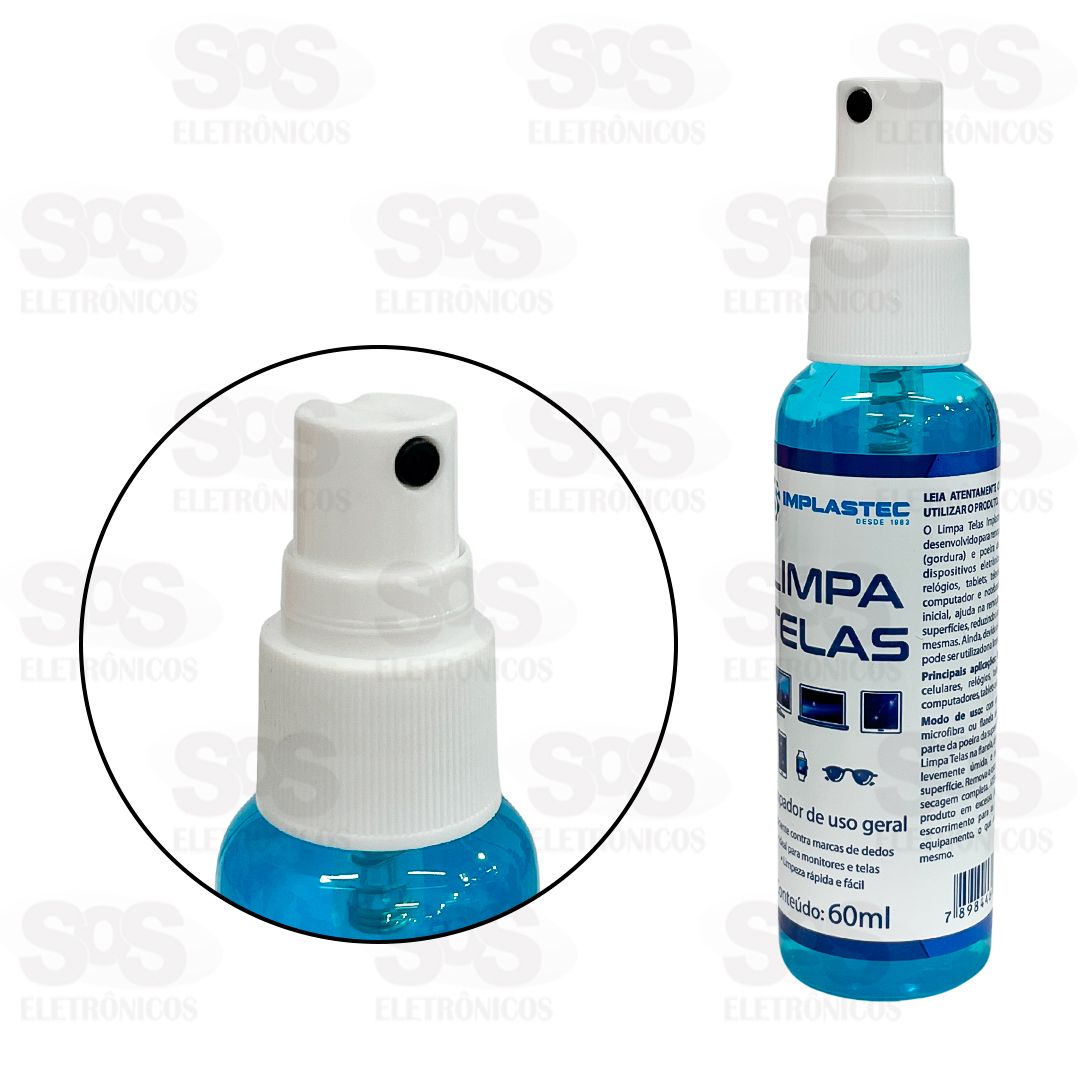 Limpa Tela Spray 60ML Implastec