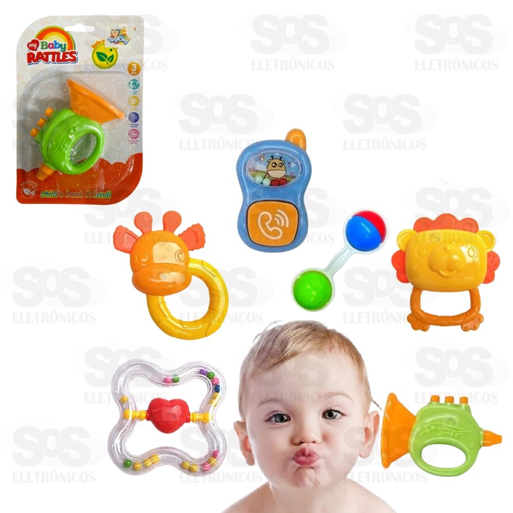 Chocalho Para Bebs Modelos Sortidos Toy King TK-AB2537