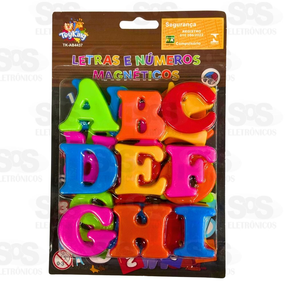 Kit Letras Magnticas Toy King TK-AB4437