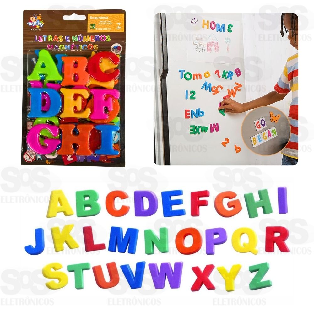 Kit Letras Magnticas Toy King TK-AB4437