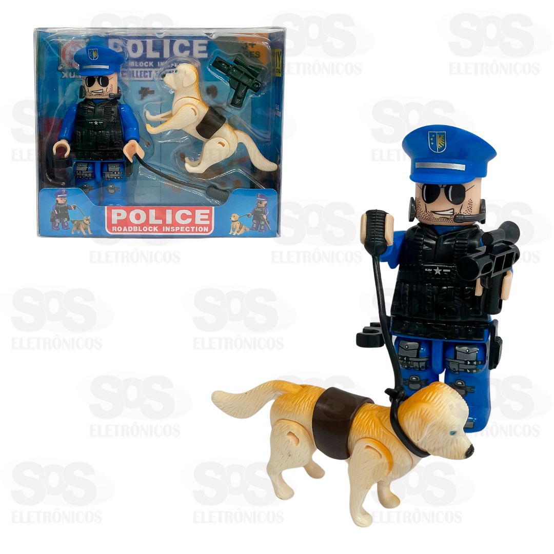 Boneco De Montar Coleo Police Toy King TK-AB7986