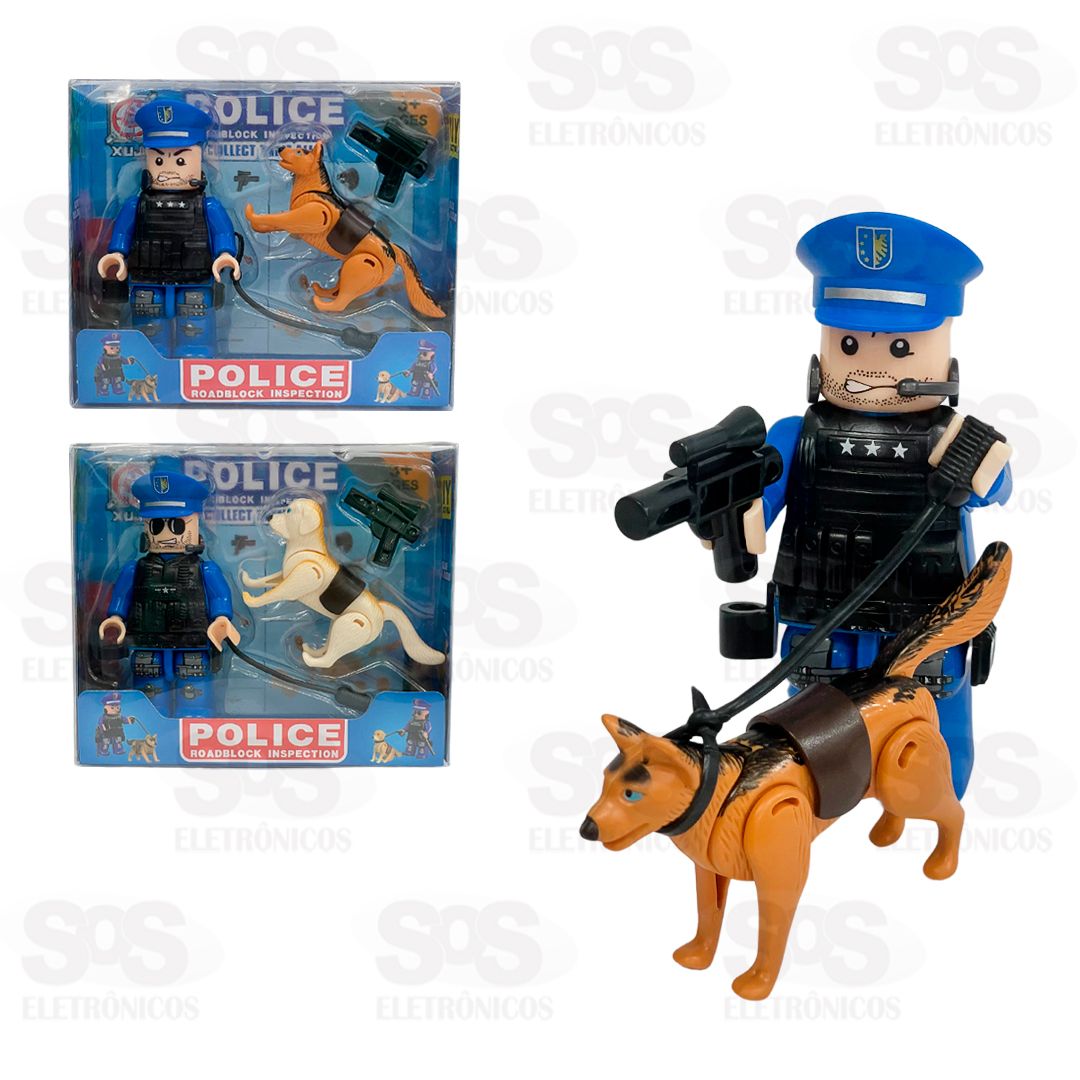 Boneco De Montar Coleo Police Toy King TK-AB7986