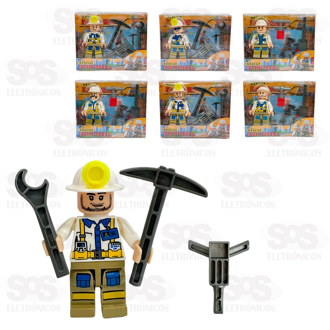 Boneco De Montar Coleo Rescue Engineer Toy King TK-AB7984