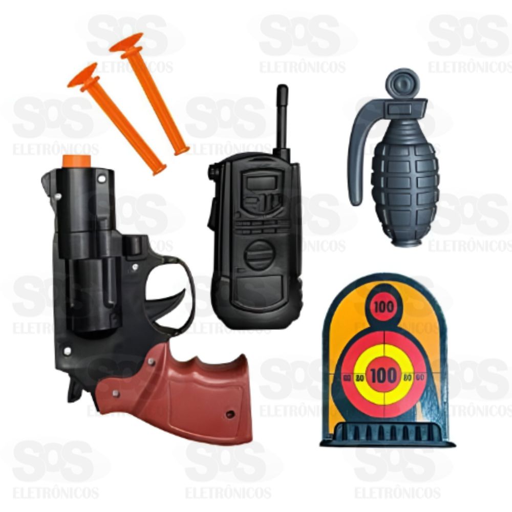 Kit Policial Com Lana Dardos Toy King TK-AB5652