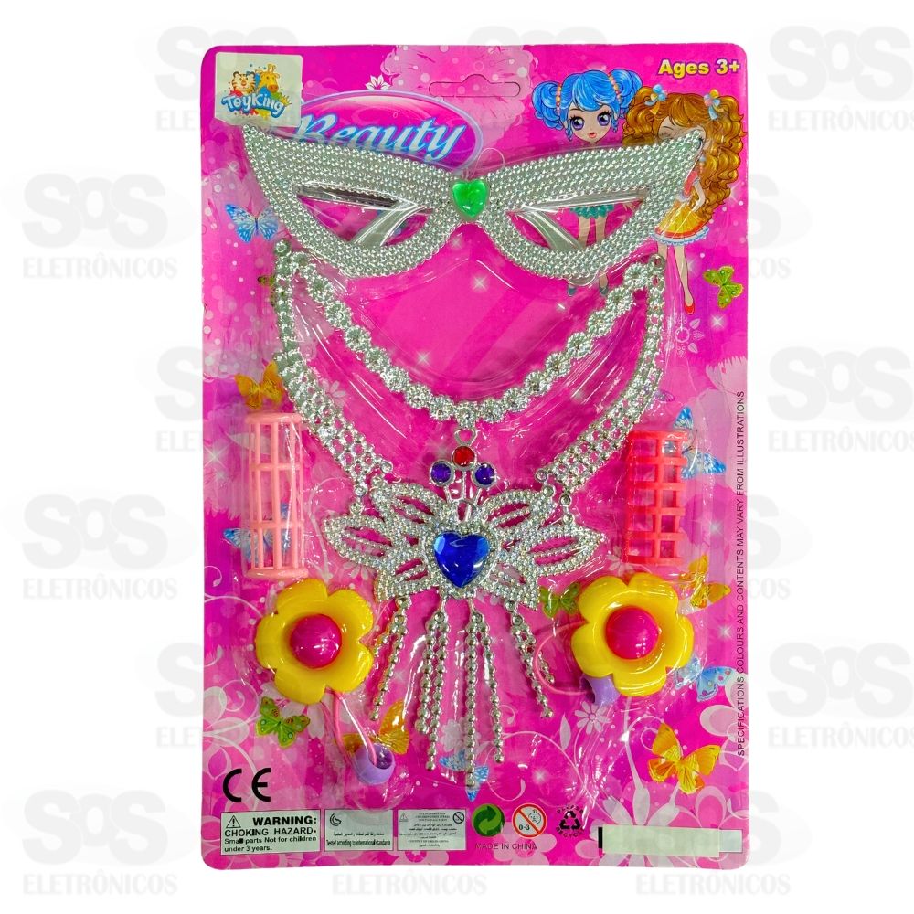 Kit Princesa Baile De Mscaras 6 Peas Toy King TK-AB5059