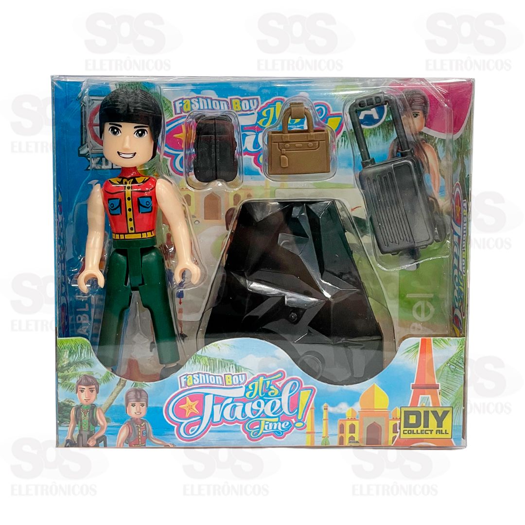 Boneco De Montar Coleo Travel Boy Toy King TK-AB7987