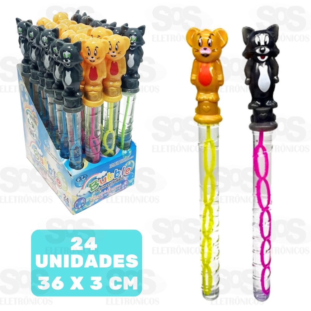 Kit Bolhas de Sabo Personagens 24 Unidades Toy King TK-AB6036