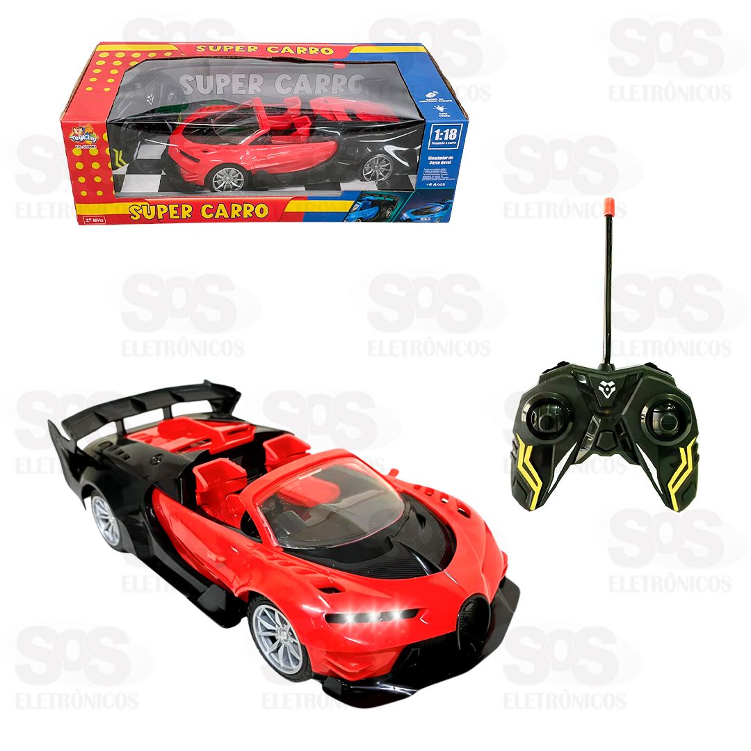 Super Carro De Controle Remoto Com Luzes Toy King TK-AB4463