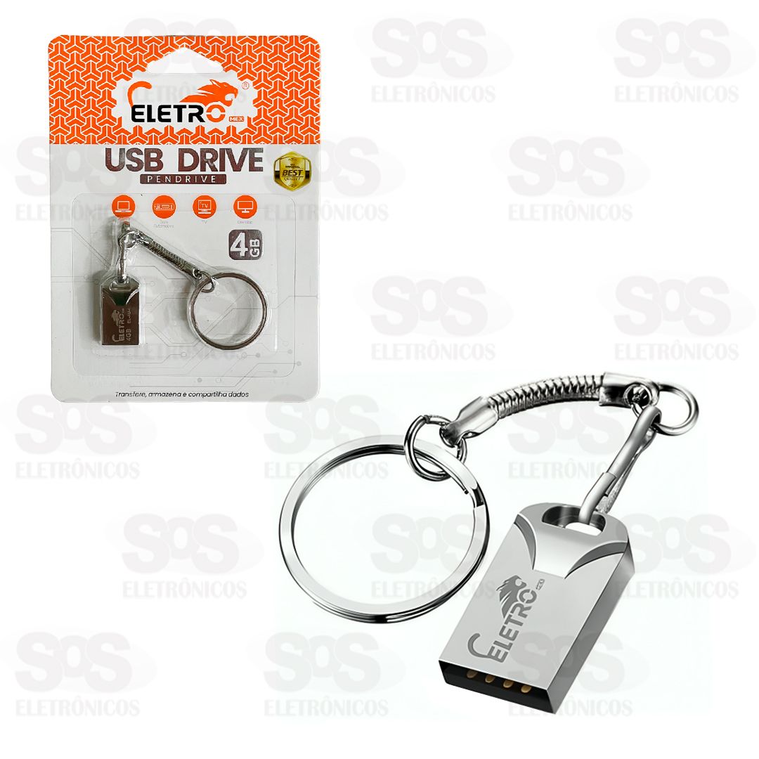 Pen Drive Chaveiro 4GB Eletromex EL-AU-4