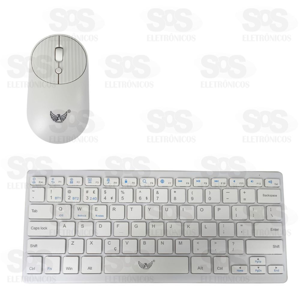 Kit Teclado e Mouse Bluetooth Altomex AL-313 K