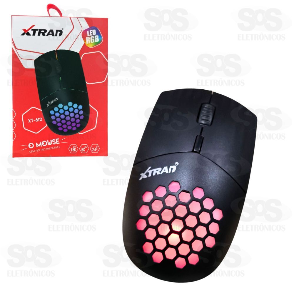 Mouse Sem Fio Recarregvel Bluetooth Xtrad XT-612