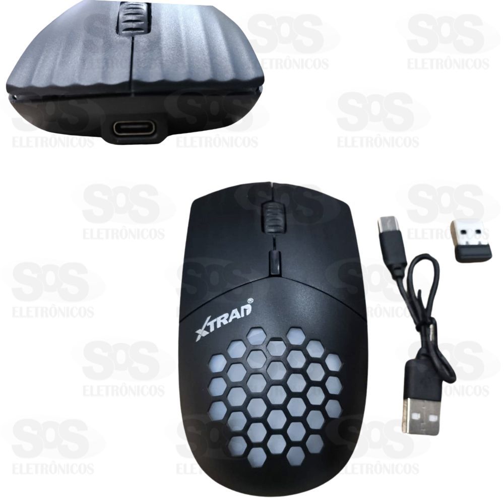 Mouse Sem Fio Recarregvel Bluetooth Xtrad XT-612