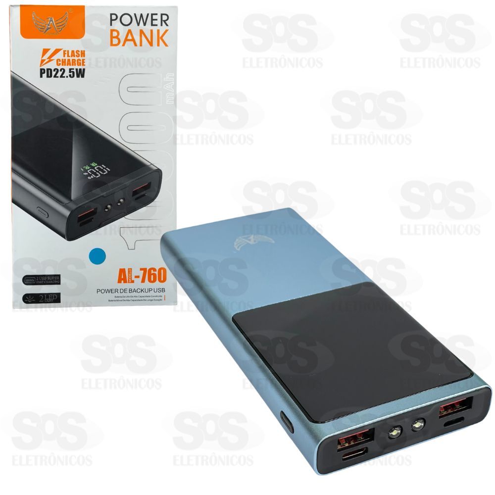 Carga Extra 10000mAh Flash Charge PD 22,5W Altomex AL-760