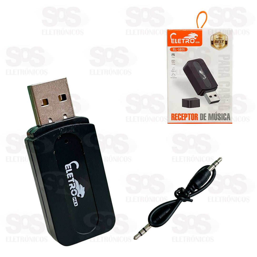 Receptor Para Msicas Bluetooth Eletromex EL-1831