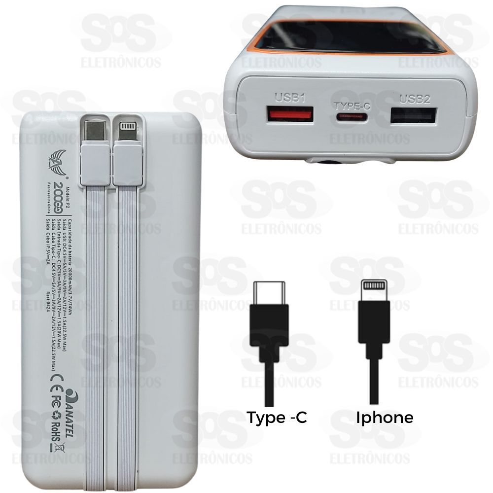 Carga Extra Flash 20.000mAh 22.5W Altomex P-2