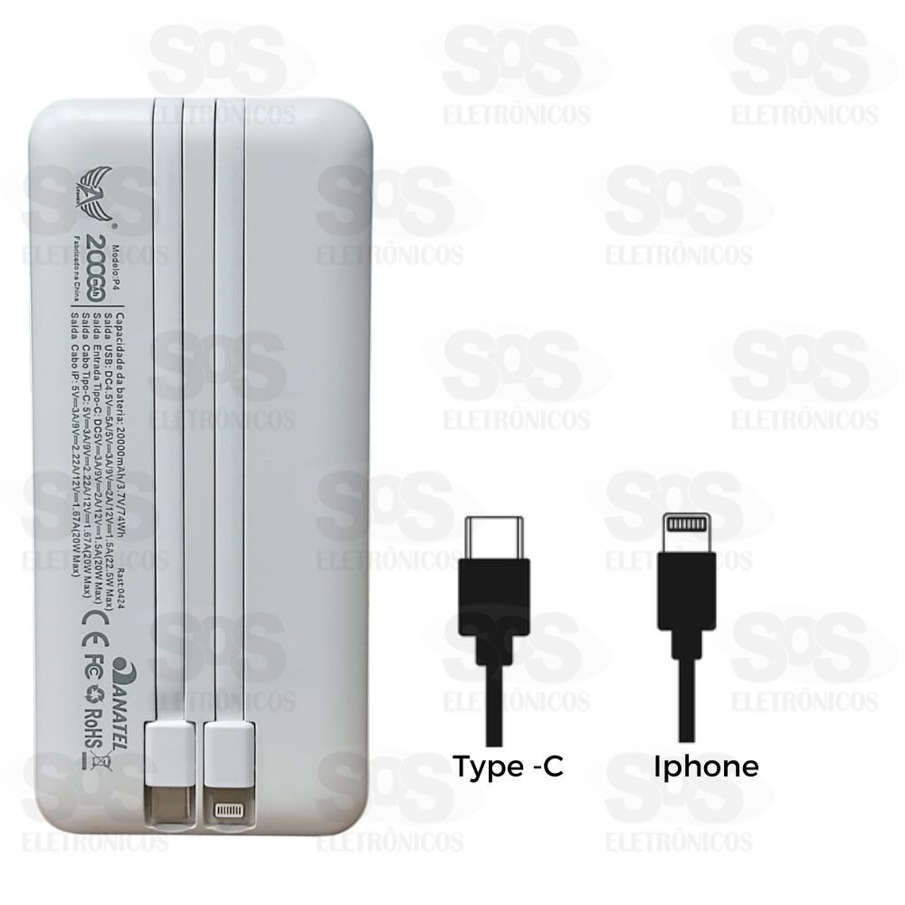 Carga Extra Flash 20.000mAh 22.5W Altomex P-4