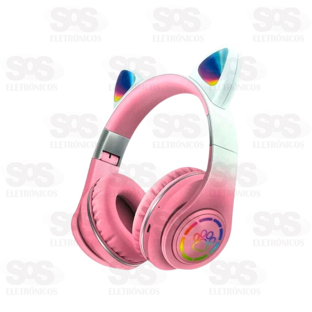 Fone De Ouvido Sem Fio Sound 6D Gatinho RGB Altomex B-19