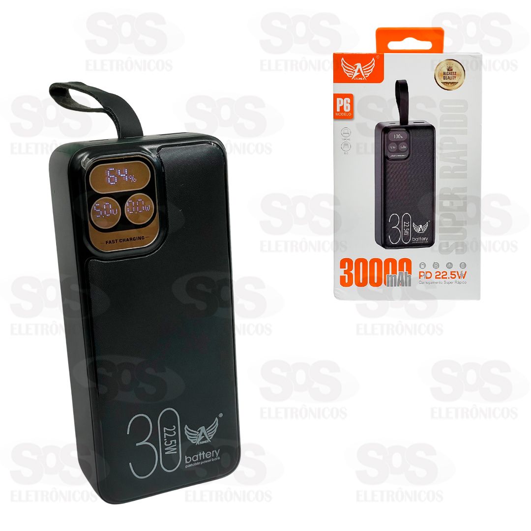 Carga Extra 30.000mAh 22.5W Altomex P6