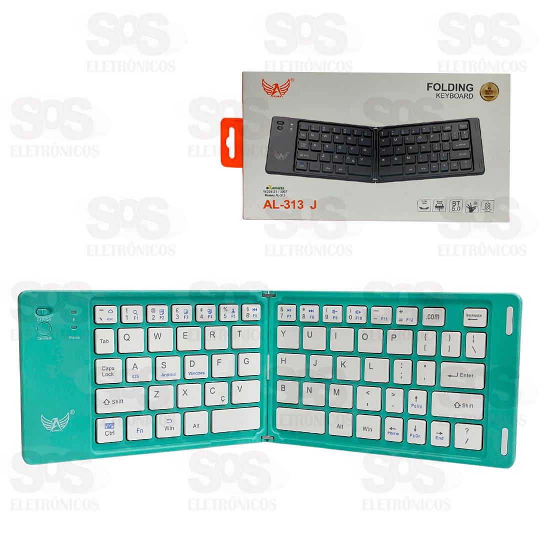 Mini Teclado Dobrvel Sem Fio Bluetooth Altomex AL-313 J