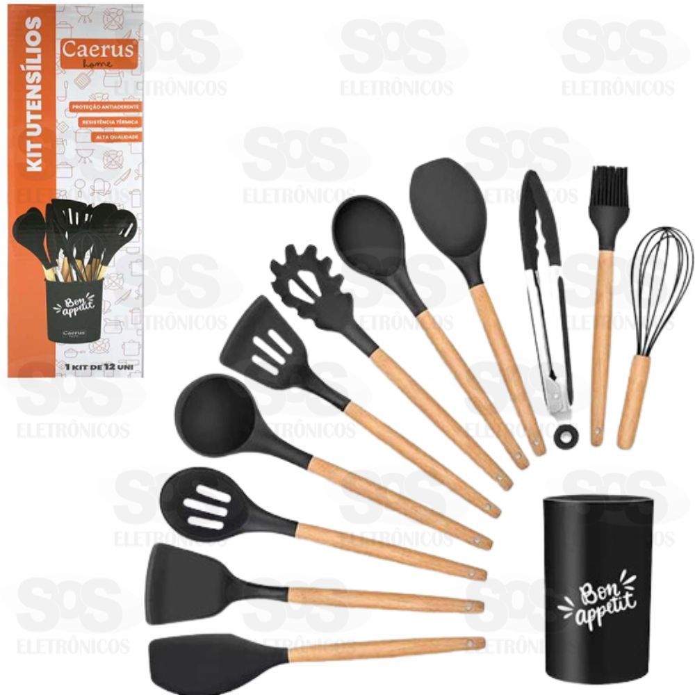 Kit Utenslios Bon Appetit Com 12 Peas Caerus CRS 2187