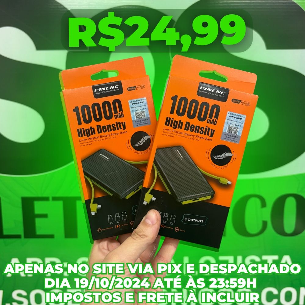 Carga Extra 10000 mAh V8 Adaptador  Altomex PN-956