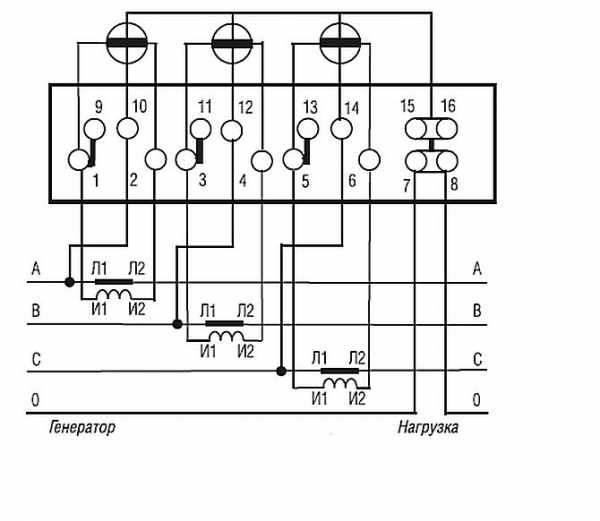Схема трансформатора тока счетчик